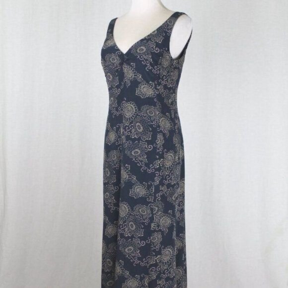 J Crew Vintage Silk Floral Midi Dress Size Petite 8 - Picture 2 of 12